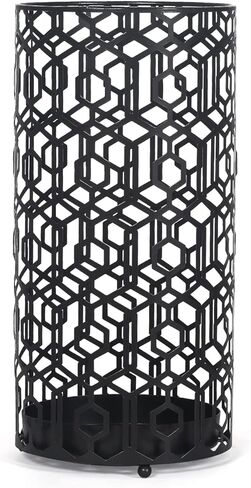 Edeco مظلة معدنية حامل مظلة مربعة ذهبية رف للعصا عصي للمشي المظلات ديكور المنزل والمكتب مع علبة تنقيط in Kuwait