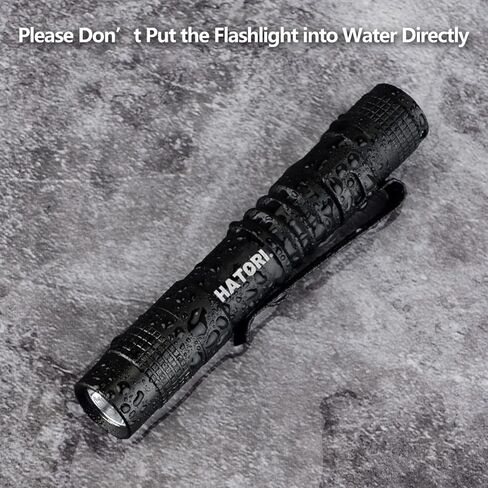 HATORI LED Mini Flashlight, Bright Small Handheld Pocket Flashlights Tactical High Lumens Pen Light for Camping, Outdoor, Emergency, 1 Pack(3.55Inch) in Kuwait