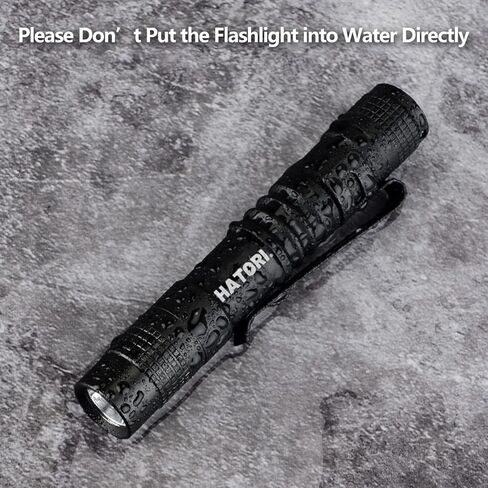 HATORI LED Mini Flashlight, Bright Small Handheld Pocket Flashlights Tactical High Lumens Pen Light for Camping, Outdoor, Emergency, 1 Pack(3.55Inch) in Kuwait