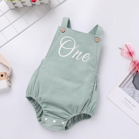 First Birthday Outfit Boy Girl Baby Bubble Romper Overalls Summer Clothes | Simple Organic Cotton Beach Outfit,Sleeveless Onesies for Cake Smash, Newborn Photography Outfits,Baptism Dresses in Saudi Arabia
