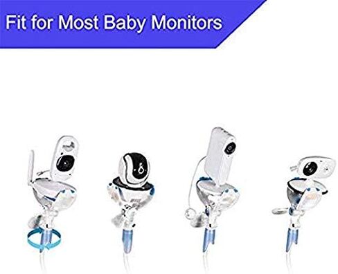 Universal Baby Monitor Wall Mount, Infant Baby Camera Holder, Baby Monitor Shelf, Baby Camera Stand for Crib Nursery Compatible with Most Baby Monitors in Kuwait