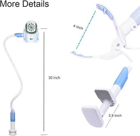 Universal Baby Monitor Wall Mount, Infant Baby Camera Holder, Baby Monitor Shelf, Baby Camera Stand for Crib Nursery Compatible with Most Baby Monitors in Kuwait