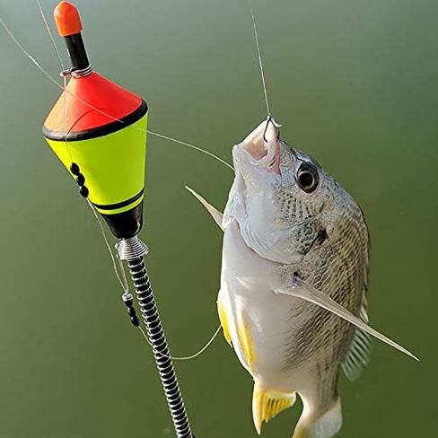 FreeLeben Fishing Bobbers, Stainless Steel Elastic Fishing Floats 7.86 x 1.38 x 1.38in / 0.51oz in Saudi Arabia