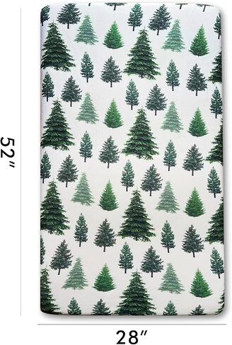 Soft Fitted Crib Sheet, Stretchy and Breathable Toddler Crib Sheet for Boys and Girls, Fits Standard Crib and Toddler Mattress in Saudi Arabia