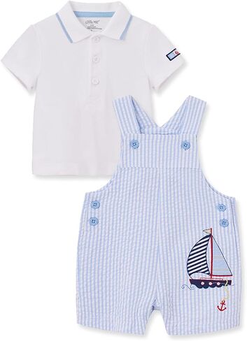 Little Me baby-boys 2-piece Tee Shirt and Shortall Set in Saudi Arabia