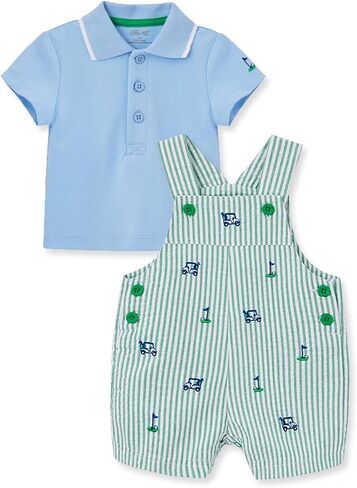 Little Me baby-boys 2-piece Tee Shirt and Shortall Set in Saudi Arabia