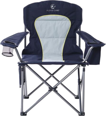 LET'S CAMP Folding Camping Chair Oversized Heavy Duty Padded Outdoor Chair in Saudi Arabia