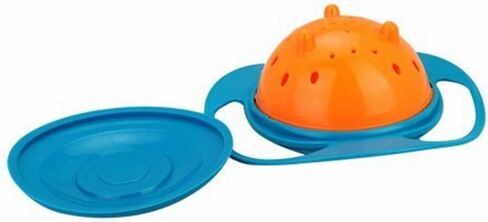 Berry President Magic Bowl 360 Degree Rotation Spill Resistant Gyro Bowl with Lid For Toddler Baby Kids Childre (Blue) in Saudi Arabia
