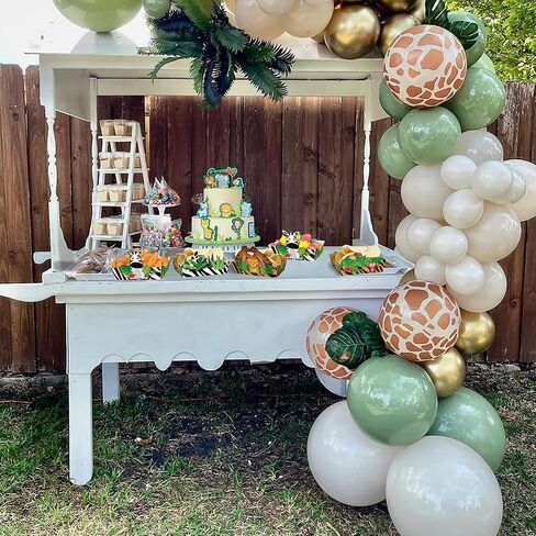 24 قطعة من صواني الوجبات الخفيفة في الغابة سفاري من Caoekego، لوازم الحفلات، وعاء قوارب الطعام لحيوانات الغابة من أجل زينة العشاء الاستوائية في حفلات أعياد الميلاد وحفلات الزفاف وحفلات استقبال المولود الجديد in Kuwait