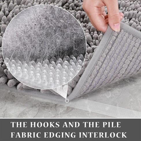 شريط قابض سجادة Yimobra لسجادات الحمام المضادة للانزلاق، وسادة خطافات قوية لأرضيات بلاط منطقة السجاد غير قابلة للانزلاق، مريحة، لاصق قوي قابل لإعادة الاستخدام وقبضة قابلة للغسل، شفاف (16 قطعة × 1 بوصة عرض × 8 بوصة طول) in Kuwait