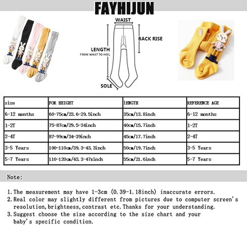 FAYHIJUN Baby Girl Tights Cable Knit Leggings Stockings Cotton Pantyhose for Toddler Infants Girls 2/3/5 Pack in Saudi Arabia