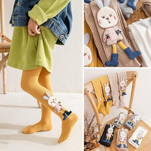 FAYHIJUN Baby Girl Tights Cable Knit Leggings Stockings Cotton Pantyhose for Toddler Infants Girls 2/3/5 Pack in Saudi Arabia
