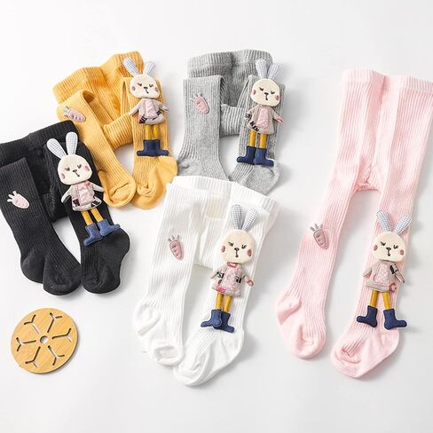FAYHIJUN Baby Girl Tights Cable Knit Leggings Stockings Cotton Pantyhose for Toddler Infants Girls 2/3/5 Pack in Saudi Arabia