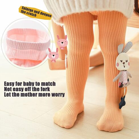 FAYHIJUN Baby Girl Tights Cable Knit Leggings Stockings Cotton Pantyhose for Toddler Infants Girls 2/3/5 Pack in Saudi Arabia
