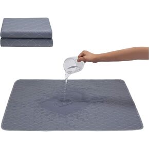 وسادات تبول الكلاب قابلة للغسل + قفازات مجانية للعناية بالحيوانات - وسادات إنجاب قابلة لإعادة الاستخدام، بساط مقاوم للماء للكلاب، وسادات تدريب على استخدام المرحاض للكلاب والقطط والأرنب in Kuwait