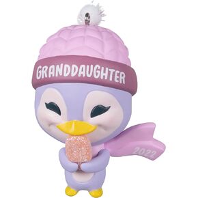 Hallmark Keepsake Christmas Ornament 2022 Year-Dated, Granddaughter Penguin