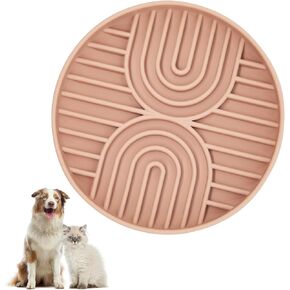 [Stop Vomiting Now] Pet Slow Feeder Bowls for Dogs Small and Medium Breeds, Cat Puzzle Toy Whisker Stress Free, Anti Slip Suction Dog Bowl, Fun Puzzle Feeding Bowls for Dog, Mooipur Salmon Pink in Kuwait