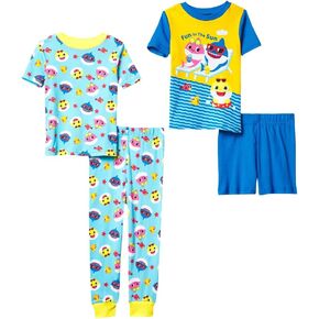 Nickelodeon Boys' Paw Patrol | Baby Shark | Blue's Clues & You 4-Piece Snug-fit Cotton Pajamas Set in Saudi Arabia