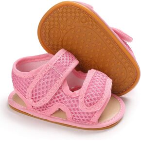 AKINGIO Infant Baby Girls Boys Sandals Rubber Soft Sole Premium Toddler First Walker Outdoor Summer Beach Shoes