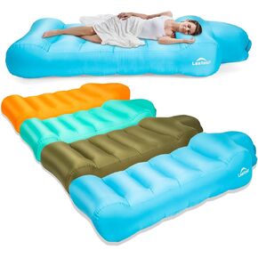 Helasdvt Inflatable Lounger Air Sofa Chair, Portable Water Proof Inflatable Couch, Lightweight Easy to Set Up Air Hammock, Blow Up Couch for Outdoor Camping, Beach,Festivals,Traveling(Orange, 3 * 6) in Kuwait