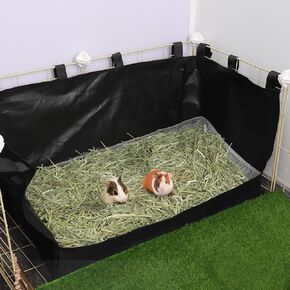 وحدة تغذية تبن خنزير غينيا مع وسادة ماصة | تعظيم الغرائز الطبيعية وتقليل الفوضى | دائم 600D أكسفورد القماش القش حقيبة المغذية حامل لخنازير غينيا الهامستر الأرانب قفص بطانة الملحقات in Kuwait