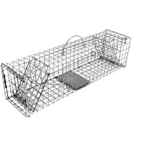 مصيدة توماهوك الحية - موديل 104 - مصيدة حية صلبة من السلسلة الأصلية مع بابين للمصيدة - 24 × 6 × 6 للحيوانات ذات الحجم السنجاب والفئران وفئران المسك in Kuwait