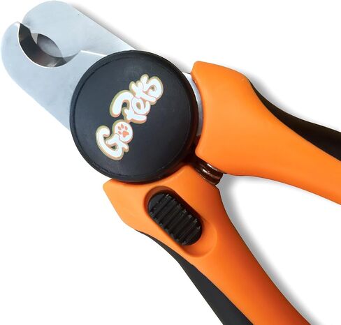 GoPets Professional Pet Nail Clipper for Medium or Small Dogs and Cats, Stainless Steel Trimmer Blades Include 1 Nail File, Angled Blades for Quick Safety in Saudi Arabia