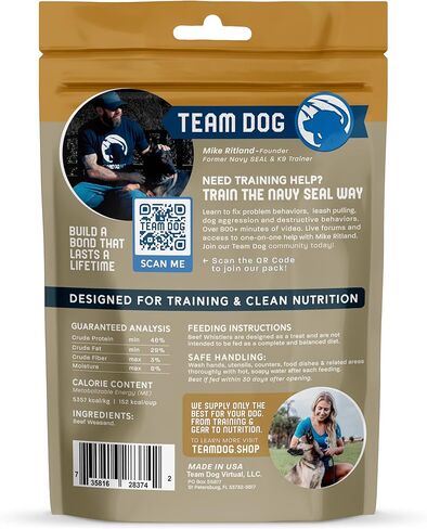 فريق دوج بيف ويسلر يمضغ للكلاب، مجفف بالتجميد، 3 لكل كيس in Kuwait