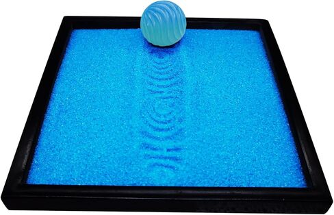 مجموعة هدايا Oritlife Zen Garden Spheres في صندوق فريد من نوعه - 4 مجالات ختم لحدائق Zen، كرات حديقة Zen الملونة الكبيرة مقاس 1.7 بوصة، هدايا التأمل in Kuwait