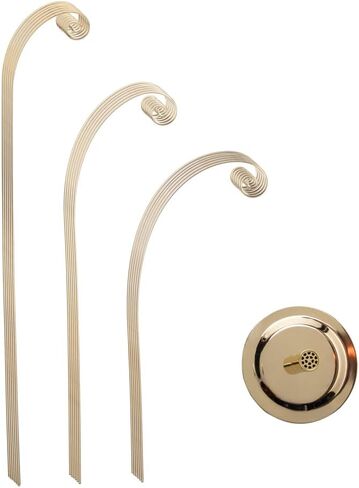 Creative Hobbies 20 Inch Tall Ornament Display Tree, Bright Brass Plated, Holds 15 Ornaments in Saudi Arabia