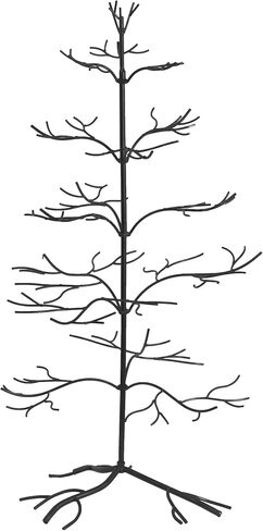 Red Co. Ornament Tree Christmas Décor Jewelry and Accessory Display in Black Finish - 25" h in Saudi Arabia