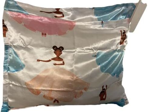 Beddings Place Satin Pillow Case to retain Hair Moisture (Ballerina - Set of 2 Toddler Size Pillow case 13 x 18 inches) in Kuwait