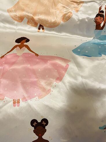 Beddings Place Satin Pillow Case to retain Hair Moisture (Ballerina - Set of 2 Toddler Size Pillow case 13 x 18 inches) in Kuwait