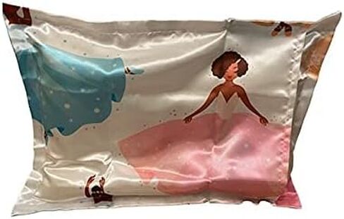 Beddings Place Satin Pillow Case to retain Hair Moisture (Ballerina - Set of 2 Toddler Size Pillow case 13 x 18 inches) in Kuwait