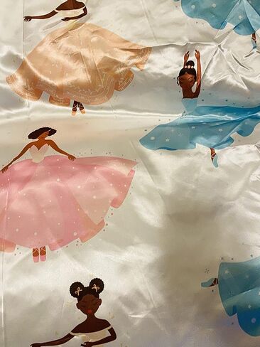 Beddings Place Satin Pillow Case to retain Hair Moisture (Ballerina - Set of 2 Toddler Size Pillow case 13 x 18 inches) in Kuwait