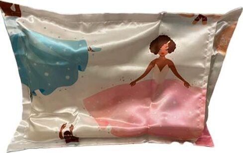 Beddings Place Satin Pillow Case to retain Hair Moisture (Ballerina - Set of 2 Toddler Size Pillow case 13 x 18 inches) in Kuwait