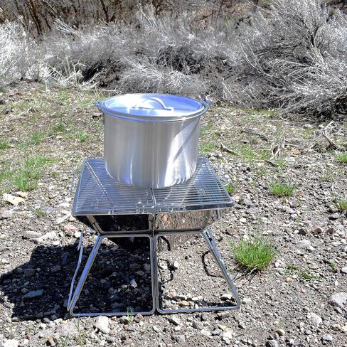 AceCamp Nested Pot Aluminum Lightweight Cooking Pot Set Outdoor Large Stock with lid and folding handle - 4L,8L,12L in Kuwait