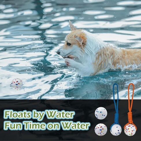 4 عبوات من كرات الكلاب من GOULIKFUL، كرات تنس غير قابلة للتدمير، ألعاب حربية للرمي في الأماكن المغلقة والهواء الطلق للمضغ العدواني، لعبة مائية متينة، كرات جلب للكلاب الكبيرة والمتوسطة والصغيرة in Kuwait