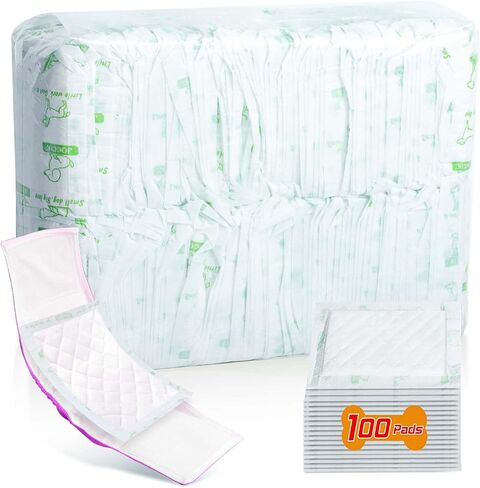 Dog Diaper Liners for Male and Female Dogs, 100ct, Super Absorbent Disposable Dog Diapers Booster Pads fit Most Pet Belly Bands and Wraps (X-Large) in Saudi Arabia