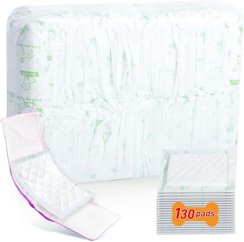 Dog Diaper Liners for Male and Female Dogs, 100ct, Super Absorbent Disposable Dog Diapers Booster Pads fit Most Pet Belly Bands and Wraps (X-Large) in Saudi Arabia