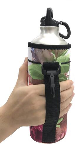 Wanty النيوبرين 20 أوقية معزولة زجاجة مياه الشرب برودة الناقل غطاء الأكمام حمل حقيبة الحقيبة حزام حامل لتسلق الدراجات والجري الأنشطة في الهواء الطلق in Saudi Arabia