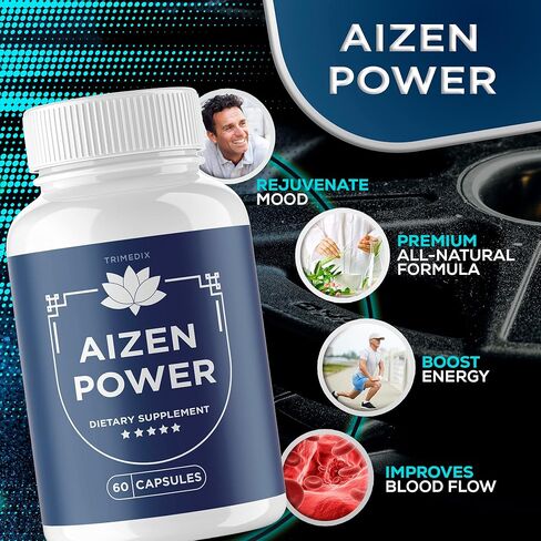 Trimedix (5 عبوات) تركيبة Aizen Power المتقدمة، كبسولات Aizen Power الطبيعية بالكامل، Aizen Power مصنوعة في الولايات المتحدة الأمريكية، لمدة 150 يومًا. in Kuwait