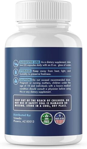 Trimedix (5 عبوات) تركيبة Aizen Power المتقدمة، كبسولات Aizen Power الطبيعية بالكامل، Aizen Power مصنوعة في الولايات المتحدة الأمريكية، لمدة 150 يومًا. in Kuwait