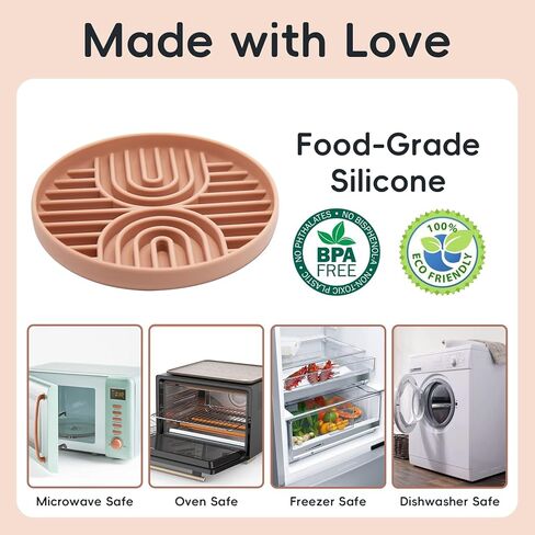 [Stop Vomiting Now] Pet Slow Feeder Bowls for Dogs Small and Medium Breeds, Cat Puzzle Toy Whisker Stress Free, Anti Slip Suction Dog Bowl, Fun Puzzle Feeding Bowls for Dog, Mooipur Salmon Pink in Kuwait