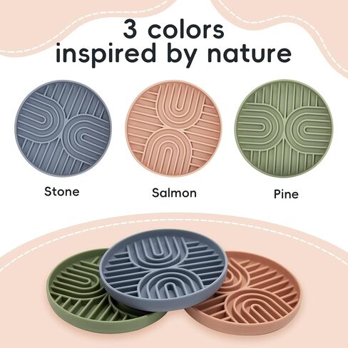 [Stop Vomiting Now] Pet Slow Feeder Bowls for Dogs Small and Medium Breeds, Cat Puzzle Toy Whisker Stress Free, Anti Slip Suction Dog Bowl, Fun Puzzle Feeding Bowls for Dog, Mooipur Salmon Pink in Kuwait