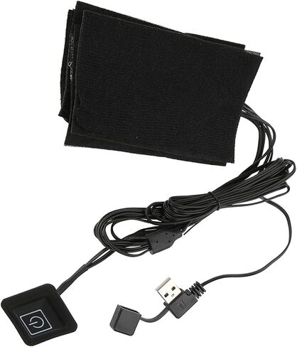 Electric Heating Pad, Clothes Heating Pad with 5pcs Heating Element, USB Electric Heated Pad Adjustable Temperature Warmer for Outdoor Winter Clothes Seat Pet Dogs and Cats Warmer in Saudi Arabia