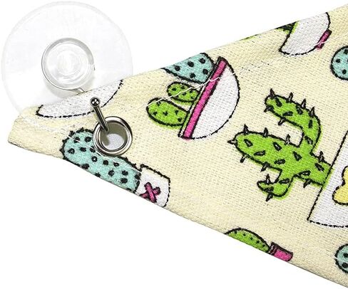 SETHOUS Reptile Bearded Dragon Hammock Swing Hanging Pet Bed Lounger Ladder Hammock with Pillow Hooks and Suction for Lizard Leopard Gecko in Kuwait