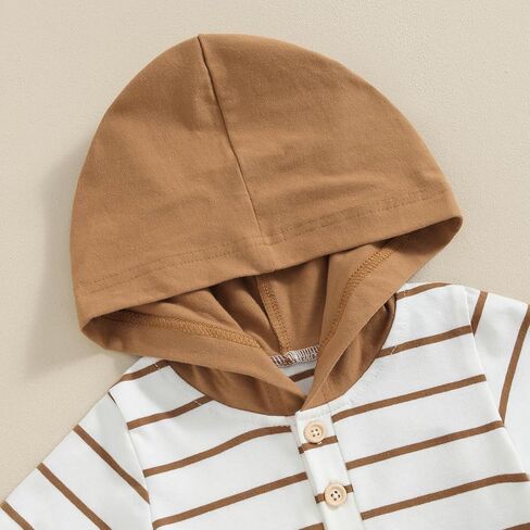 FOCUSNORM Toddler Baby Boy Summer Clothes Baseball Short Sleeve Hooded T-Shirt Elastic Waist Shorts Newborn Infant Boy Outfit in Saudi Arabia