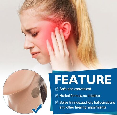 HOPESO تخفيف طنين الأذن لرنين الأذنين، ورقع علاج طنين الأذن لفقدان السمع، وألم الأذن عند النقر على طنين ورنين الهاتف in Kuwait