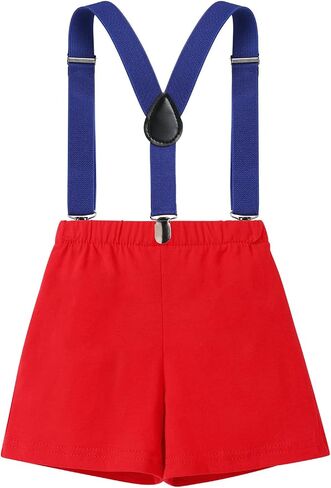 ODASDO بيبي بوي أول عيد ميلاد كعكة سحق الزي قصير الأكمام رومبير Y-الظهر الحمالات السراويل قبعة صغيرة 3 قطعة/4 قطعة مجموعة in Saudi Arabia
